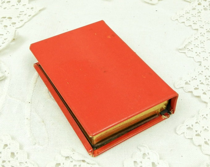 Vintage Promotional Metal Playing Card Tin by French Aperitif Drinks Company Byrrh, Advertising Red Box for Pack of Cards from France