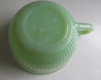 Fire King Jadeite Cup Jadeite Tea Cup Jadeite Green Glass Mid Century Kitchen Jadeite Fire King Tea cup Jadeite Teacup