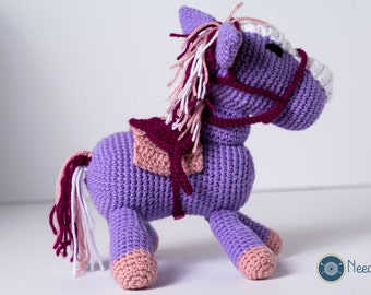 Pony plush, pony softie, amigurumi, baby toy, baby shower gift, crochet pony, horse plush, my little pony