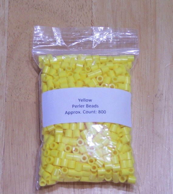 Perler Beads 800 Yellow Perler Beads Ironing Paper