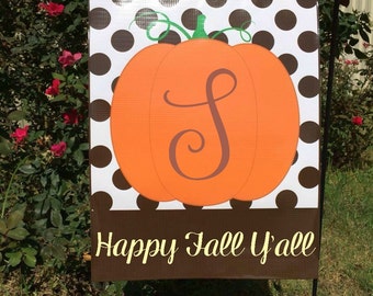 Happy Fall Y'all - Fall Garden Flag