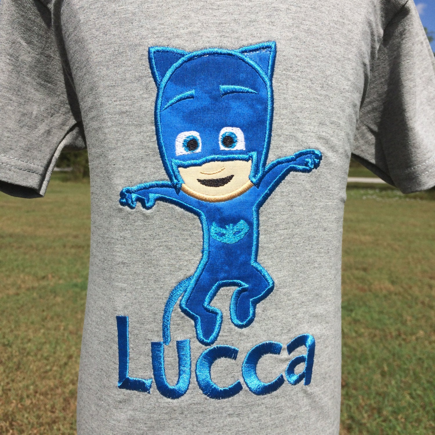 PJ MASKS CATBOYPersonalized Embroidered Bodysuit or TShirt