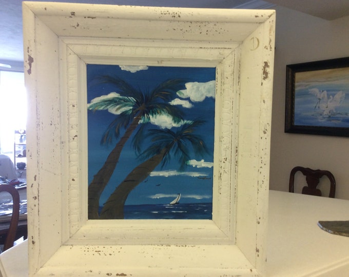 Sailing in the Breeze -Acrylic Painting on Canvas-Solid Wood Frame