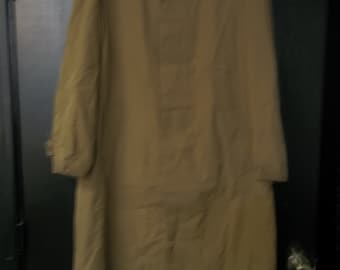 30.00 OFF! Vintage Echt Kutnbacker Mainleus Aqua Carat, Olive Brown Men's Trench Coat, Mint Condition, Size 52, S