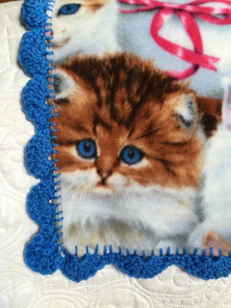 No Sew Fleece Cat Blanket