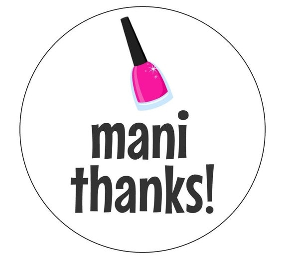 Mani Thanks Tags Free Printable