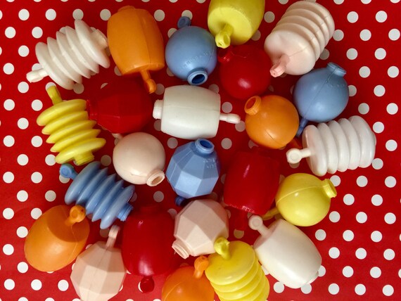 Vintage Baby Toy Snap Beads Vintage Educational Toy