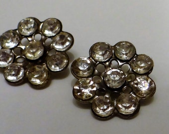 Vintage Buttons Rhinestones