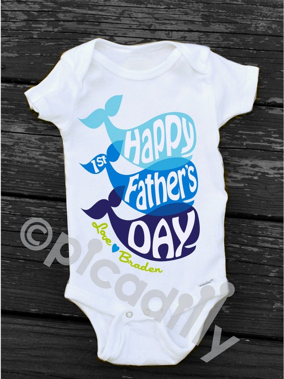 first fathers day shirt and onesie