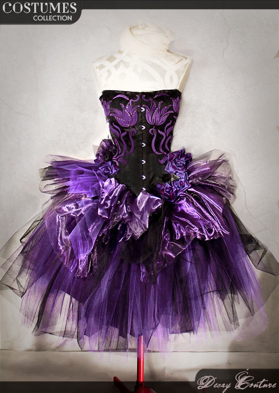Purple gothic dress