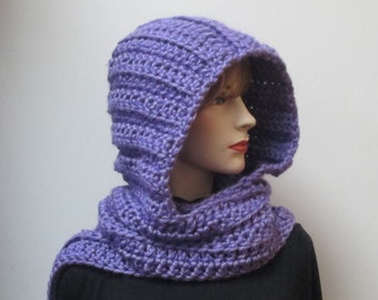 Gray Scarf With Hood Crochet Scoodie Scarf Hoodie Scarves