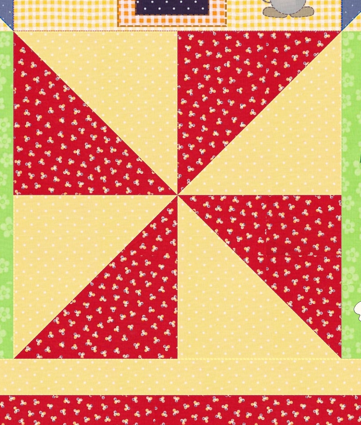 Rhyme Time Crib Quilt Pattern KinderGarden Designs