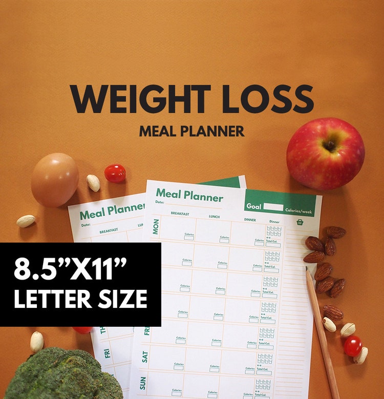  Weight Loss Meal Planner Printable Diet Planner by GetWellPlan