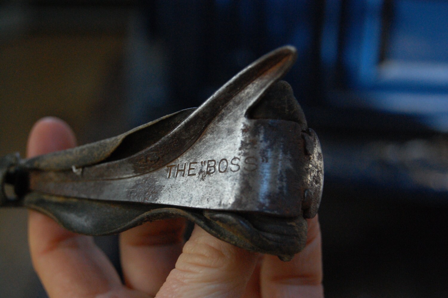 The Boss Corn Husker Shucker Vintage Farm Leather Hand Tool