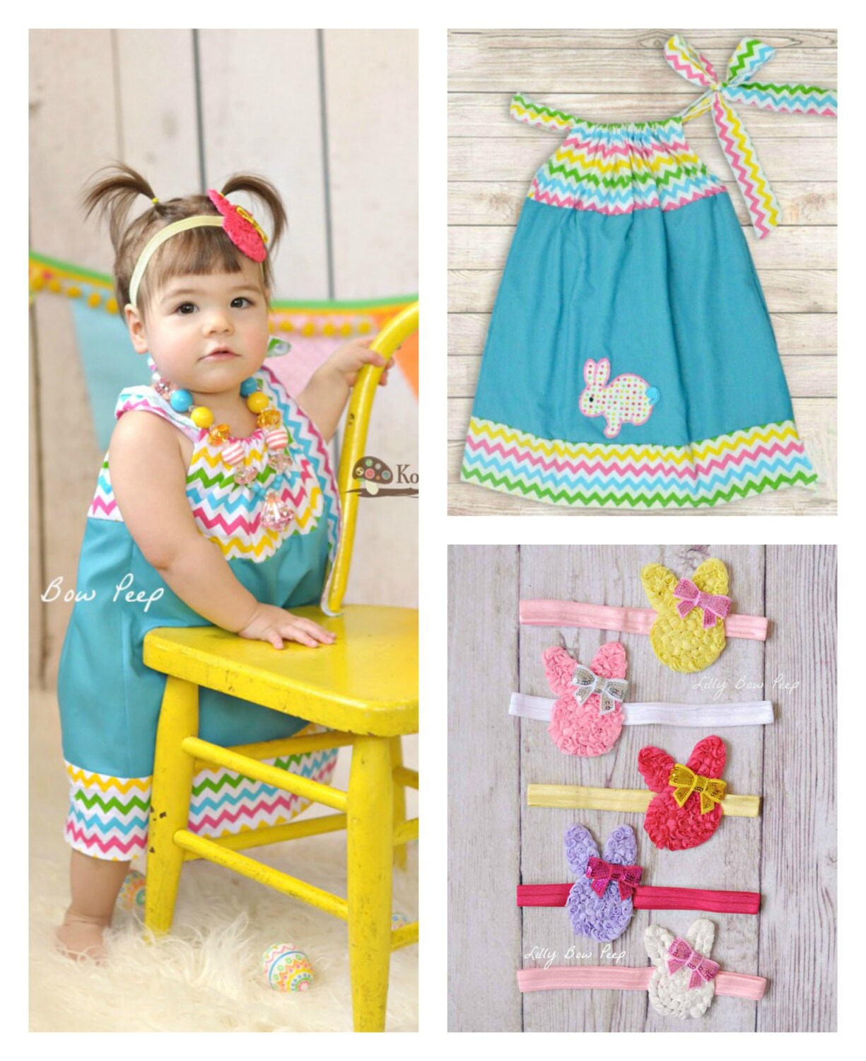 Easter Dress Bunny DressBaby Dress Girl by LillyBowPeep on Etsy