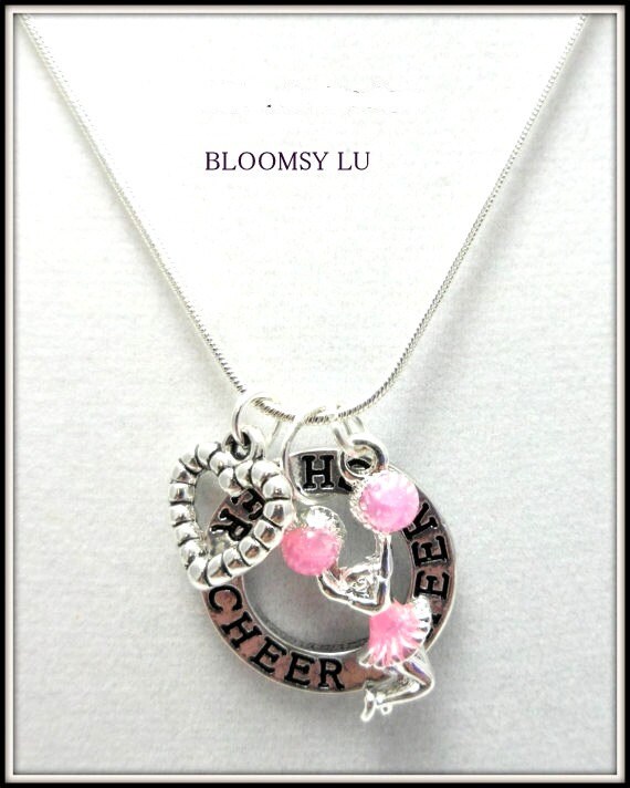 Cheerleading Necklace Jewelry Cheer gift Cheerleader by BloomsyLu