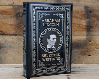 Hollow Book Safe - Abraham Lincoln - Leather Bound