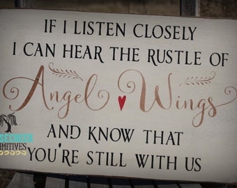 Angel Wings Wall Decor, In Memory, Lost Loved Ones, Sympathy GIft