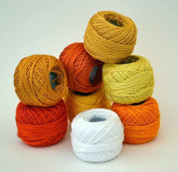 Cotton crochet threads_size 8_embroidery floss_analog dmc_8