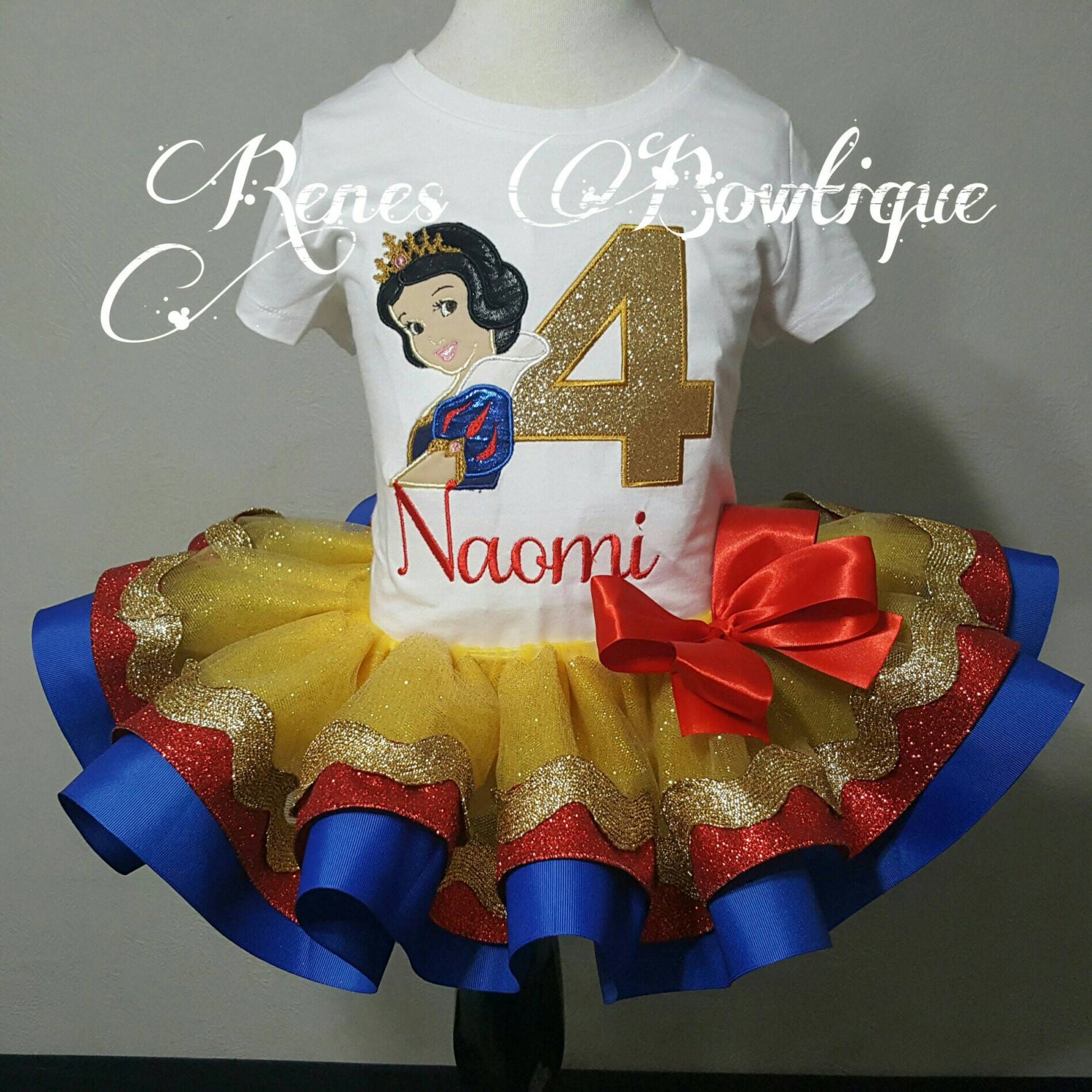 snow white tutu set