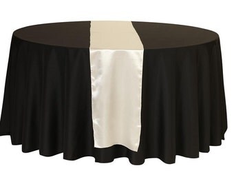 Ivory Satin Table Runner | Wedding Table Runners