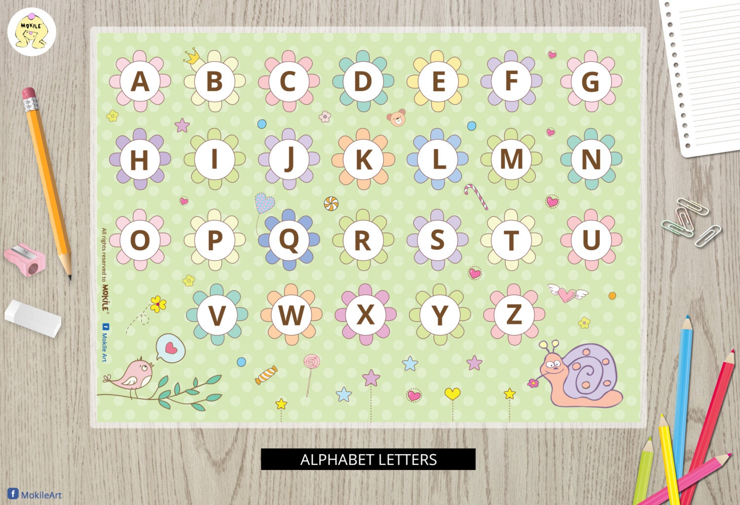 educationalplacematsalphabet letters PLACEMAT for