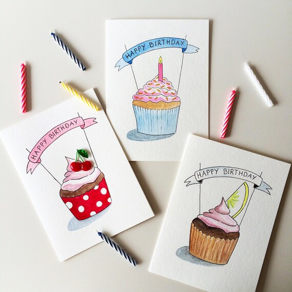 original-hand-painted-birthday-card-cupcake-greeting-card