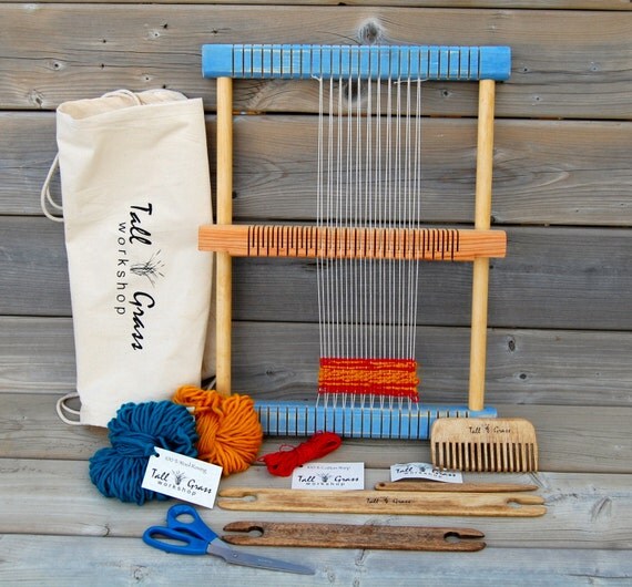 Frame Loom with Heddle Bar Weaving Kit by
