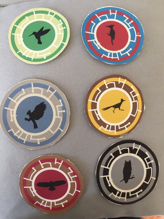 Creature Power Disc PDF Printout Bird Pack by WhiteLemonDesigns