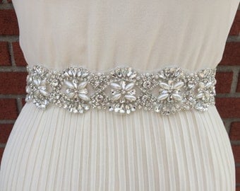 All around beading Bridal belt wedding belt bridal sash wedding sash crystal sash wedding dress jeweled belt rhinestone sash rhinestone belt