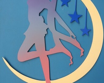 Sailor moon custom aluminum wall sign