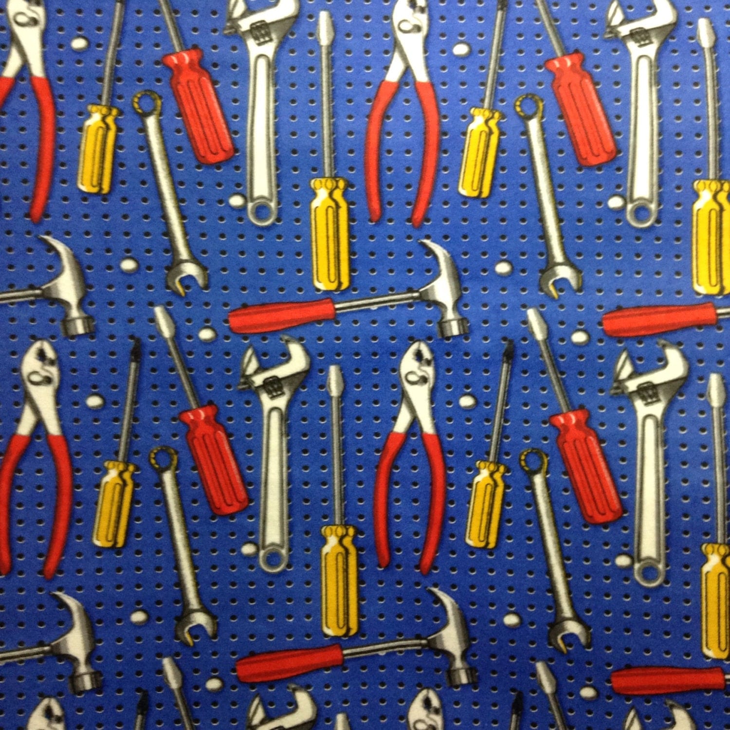 One Half Yard Piece of Fabric Material Tool Wall FLANNEL from