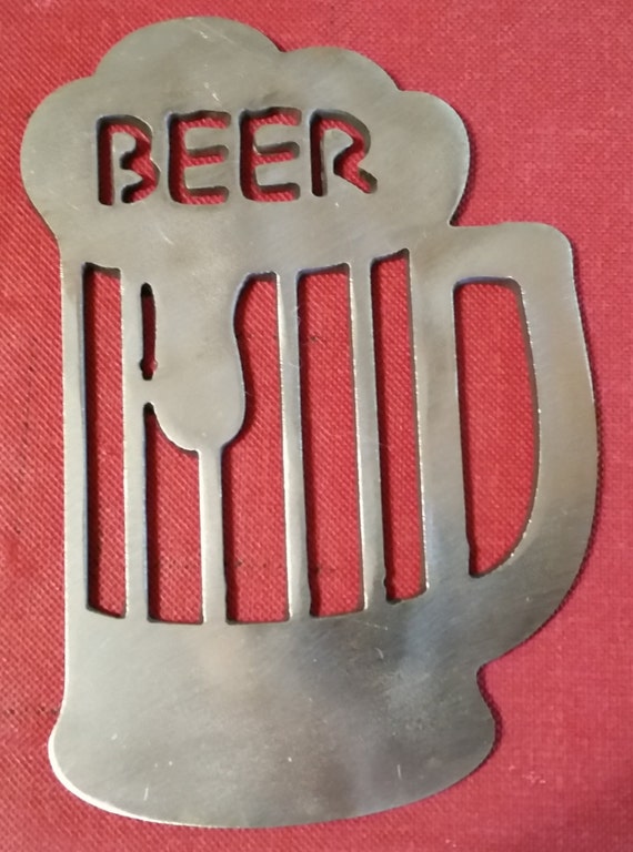 Beer Mug Raw Metal Cut Out