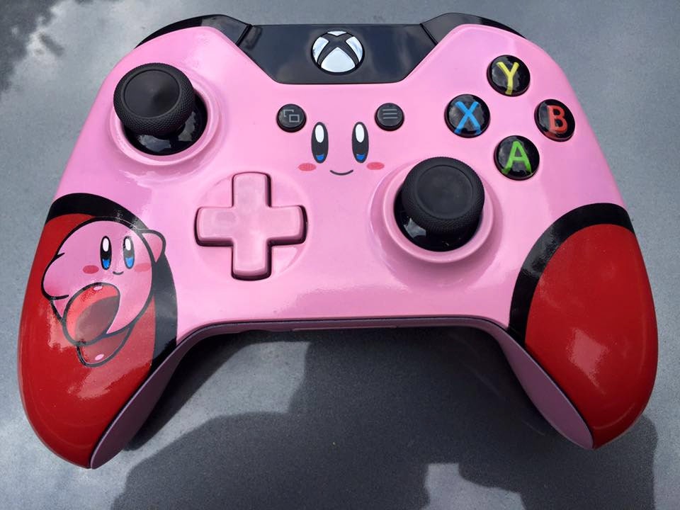 Custom Painted Kirby Star Xbox One Wireless Controller 1697