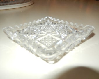 CUT GLASS TRINKET Dish
