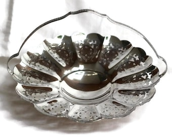 Rare Vintage Mayflower by Paramount EPNS Triple Plated Cakestand Serving Plate Made in England
