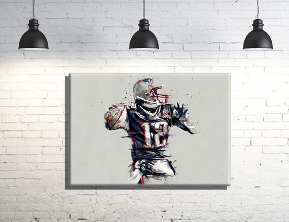 New England Patriots Tom Brady framed Canvas by WallArtPrints1018