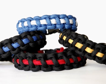 First Responder, Thin Blue Line Bracelet, Thin Red Line Bracelet, Thin Gold Line Bracelet, Thin White Line Bracelet, Thin Line Bracelet