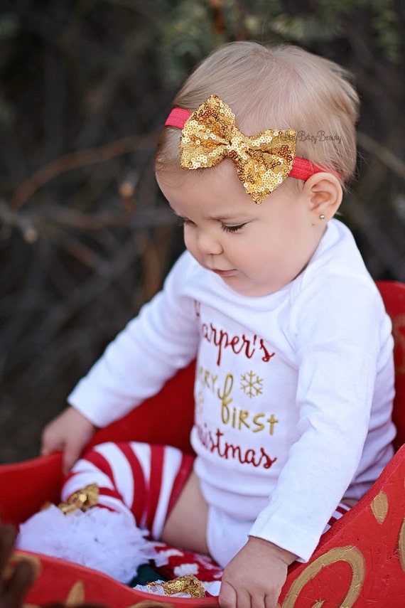 My Very First Christmas Girls Christmas Outfit Red And