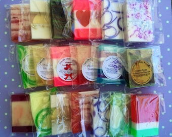 Mini Soap Sampler Set - Mini Soap Grab Bag - Assorted Soap Samples - Seaside Soap Kitchen Mini Sample Set