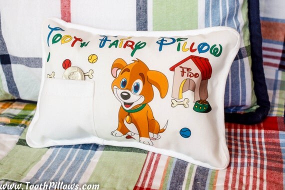 dog tooth fairy pillow