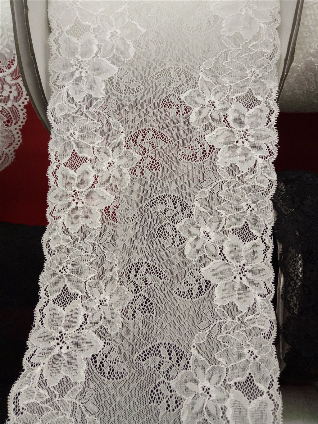 Wide Stretch Lace 7 wide Stretchy Lace Trim wide