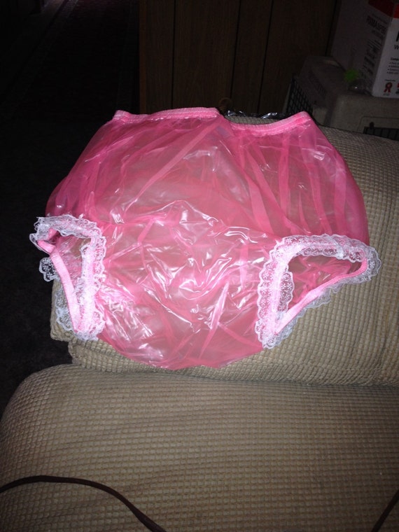 Items similar to Pink plastic panties or diaper cover on Etsy
