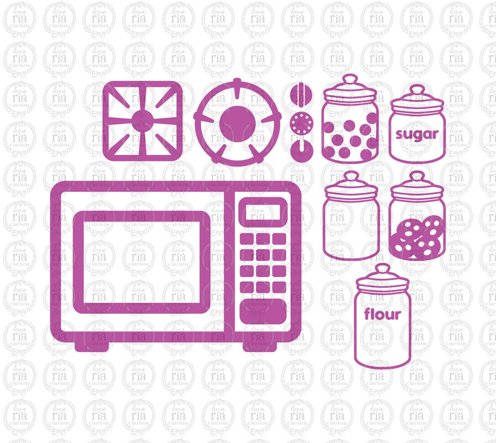 Play kitchen pretend play digital cut SVG DXFstudio3 files