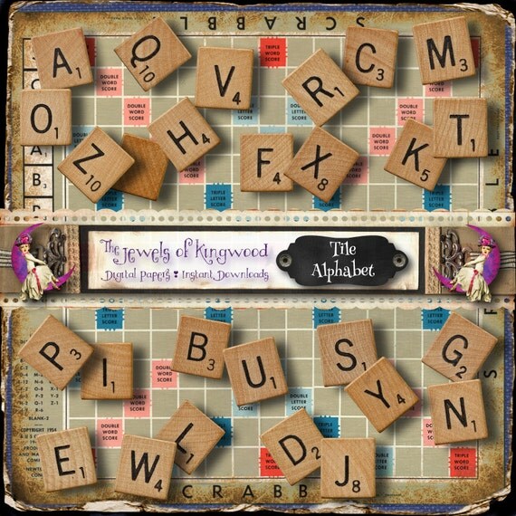 DIY Project Kit Scrabble Letter Tiles Scrapbooking