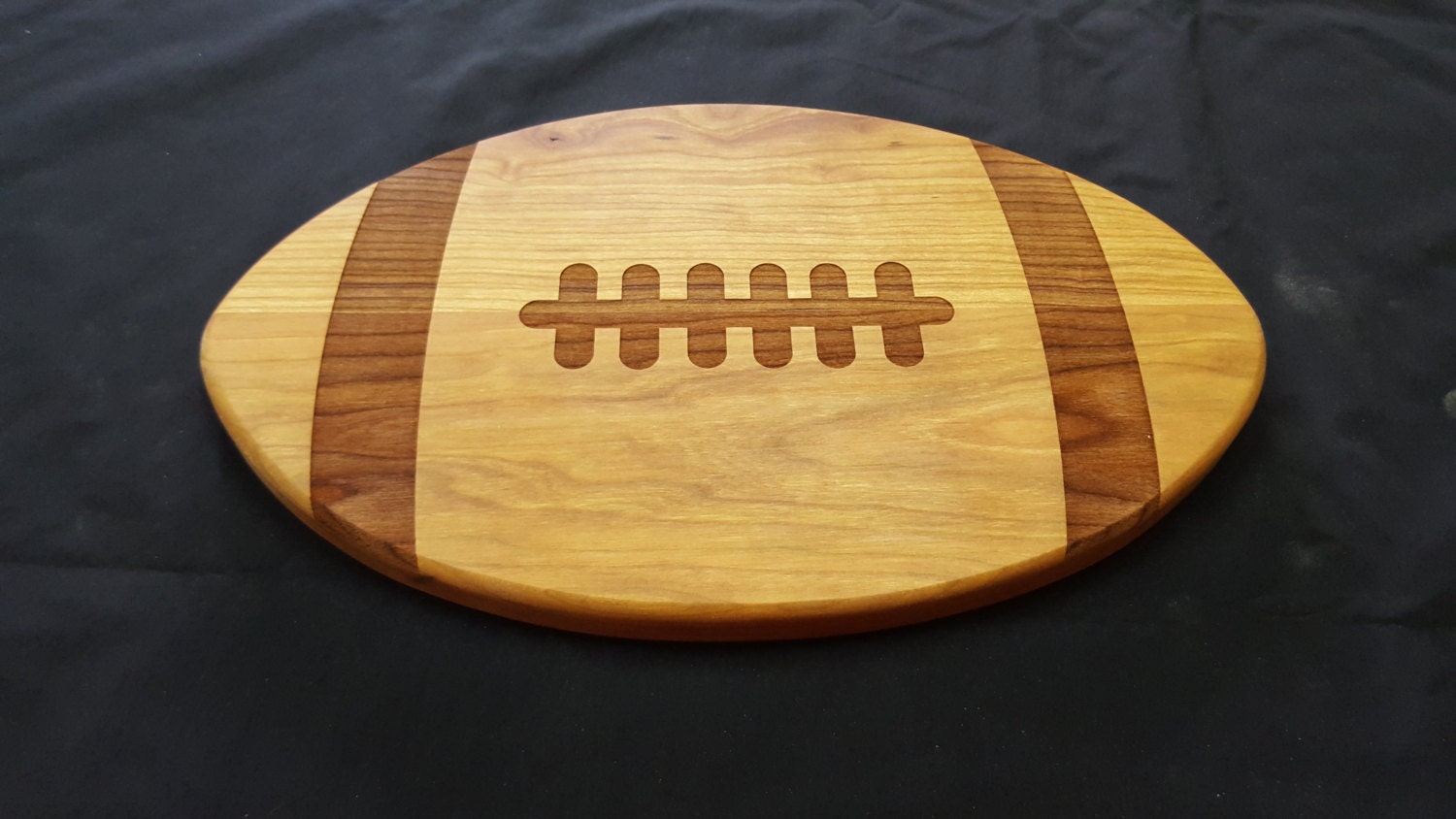 Football Shaped Wood Cheese Board