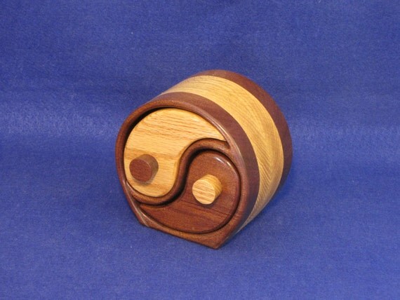 Miniture Yin Yang Band Saw Box With Two Hidden Drawers