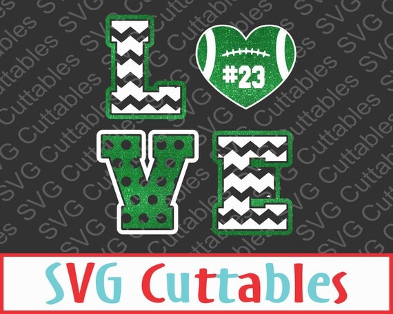 Download Football Love SVG EPS DXF Vector Digital Cut File