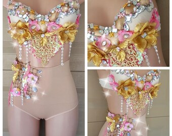 Gold Mermaid , High Waist Bottom, Mermaid Costume, Seashell, Seashell Bra, Little Mermaid, Gold Mermaid, Pink Mermaid, Halloween