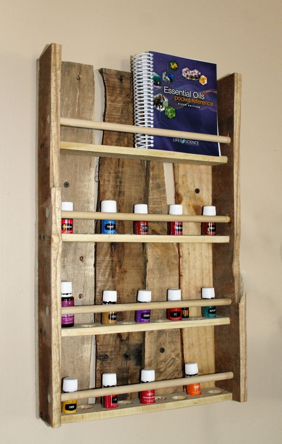 Essential Oil Shelf Wooden Essential Oil Display Shelf